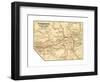 Map of Yosemite Valley (C. 1900), Maps-Encyclopaedia Britannica-Framed Giclee Print