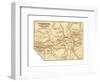 Map of Yosemite Valley (C. 1900), Maps-Encyclopaedia Britannica-Framed Giclee Print