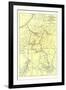 Map of Zion National Park-null-Framed Art Print