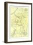 Map of Zion National Park-null-Framed Art Print