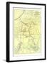 Map of Zion National Park-null-Framed Art Print