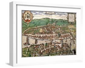 Map of Zurich, 1575-null-Framed Giclee Print