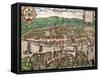 Map of Zurich, 1575-null-Framed Stretched Canvas