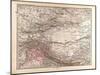 Map on India, Mongolia and China, 1876-null-Mounted Giclee Print