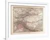 Map on India, Mongolia and China, 1876-null-Framed Giclee Print