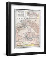 Map: Panama, 1907-null-Framed Premium Giclee Print