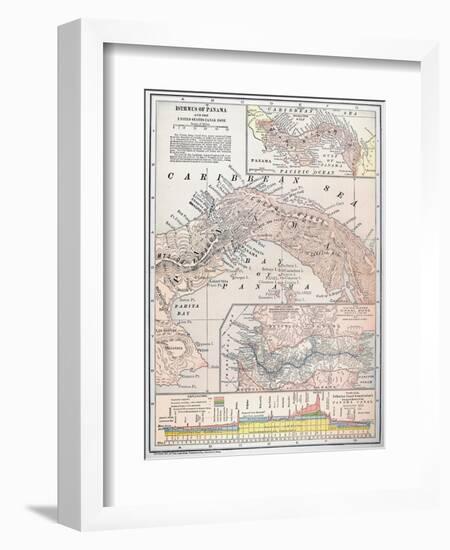 Map: Panama, 1907-null-Framed Giclee Print