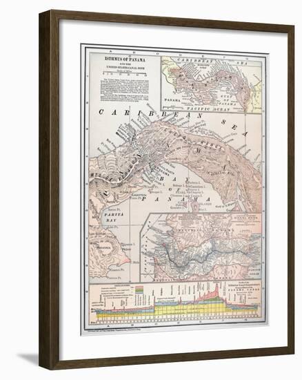 Map: Panama, 1907-null-Framed Giclee Print