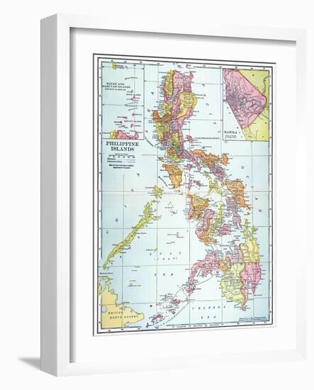 Map: Philippines, 1905-null-Framed Giclee Print