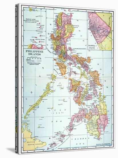 Map: Philippines, 1905-null-Stretched Canvas