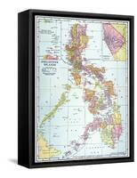 Map: Philippines, 1905-null-Framed Stretched Canvas