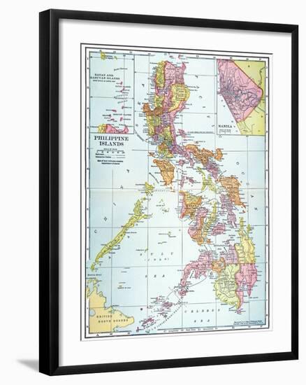 Map: Philippines, 1905-null-Framed Giclee Print