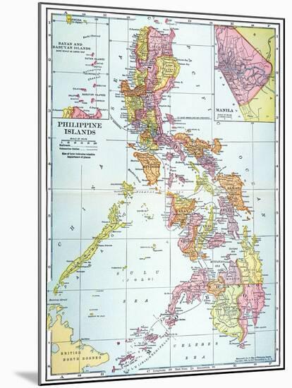 Map: Philippines, 1905-null-Mounted Giclee Print