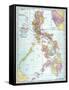 Map: Philippines, 1905-null-Framed Stretched Canvas