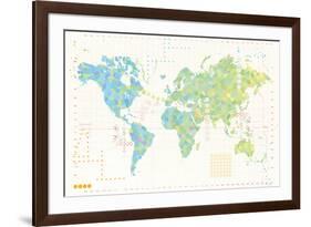 Map Play-Tom Frazier-Framed Giclee Print