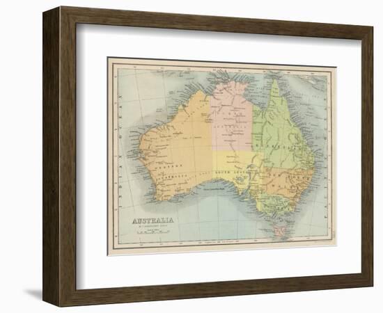 Map Probably Made Soon after 1861-Bartholomew-Framed Photographic Print