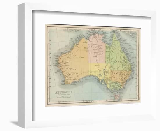 Map Probably Made Soon after 1861-Bartholomew-Framed Photographic Print