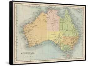 Map Probably Made Soon after 1861-Bartholomew-Framed Stretched Canvas