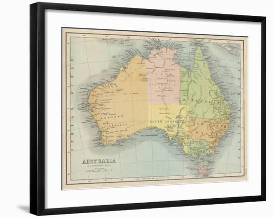 Map Probably Made Soon after 1861-Bartholomew-Framed Photographic Print