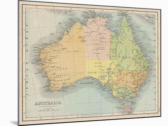 Map Probably Made Soon after 1861-Bartholomew-Mounted Photographic Print