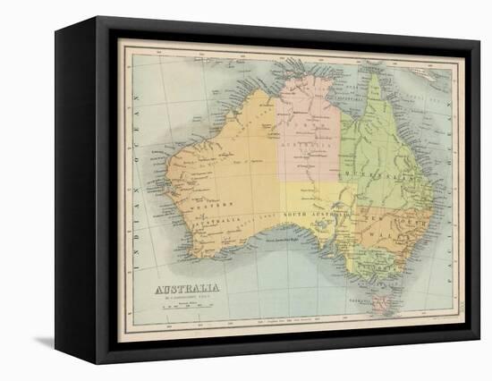 Map Probably Made Soon after 1861-Bartholomew-Framed Stretched Canvas