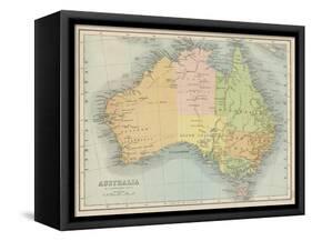 Map Probably Made Soon after 1861-Bartholomew-Framed Stretched Canvas