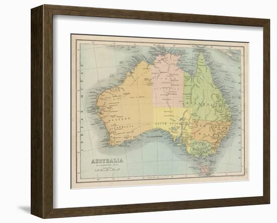 Map Probably Made Soon after 1861-Bartholomew-Framed Art Print