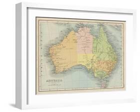 Map Probably Made Soon after 1861-Bartholomew-Framed Art Print