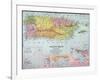 Map: Puerto Rico, 1900-null-Framed Giclee Print