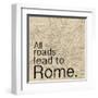 Map Rome-Lauren Gibbons-Framed Art Print