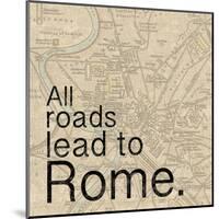 Map Rome-Lauren Gibbons-Mounted Art Print