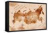Map Russia Retro-anna42f-Framed Stretched Canvas
