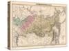 Map, Russia, Siberia C1860-AT Chartier-Stretched Canvas