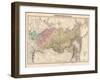 Map, Russia, Siberia C1860-AT Chartier-Framed Art Print