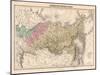 Map, Russia, Siberia C1860-AT Chartier-Mounted Art Print