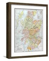 Map: Scotland-null-Framed Giclee Print