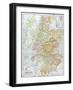 Map: Scotland-null-Framed Giclee Print