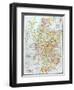 Map: Scotland-null-Framed Giclee Print