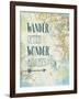 Map Sentiments V-Katie Pertiet-Framed Art Print