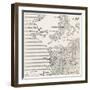 Map Showing Approximately the Semicircular Foothold of the Australians and New Zealanders-null-Framed Giclee Print