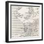 Map Showing Approximately the Semicircular Foothold of the Australians and New Zealanders-null-Framed Giclee Print