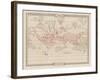 Map Showing Atlantis During the Period of Its Greatest Prosperity-W. Scott-elliot-Framed Art Print