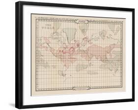 Map Showing Atlantis During the Period of Its Greatest Prosperity-W. Scott-elliot-Framed Art Print