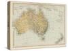 Map Showing Australia Tasmania New Zealand and Neighbouring Islands-null-Stretched Canvas