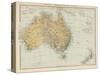 Map Showing Australia Tasmania New Zealand and Neighbouring Islands-null-Stretched Canvas