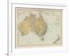 Map Showing Australia Tasmania New Zealand and Neighbouring Islands-null-Framed Photographic Print