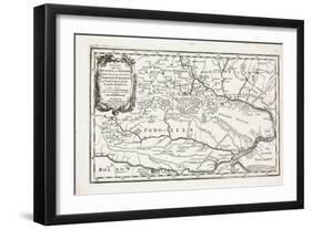 Map Showing Both Poltava and Bender-Gabriel Bodenehr the Elder-Framed Giclee Print