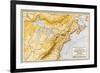 Map Showing British Colonies and Northern New France during the French and Indian War, c.1750-null-Framed Giclee Print