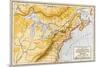 Map Showing British Colonies and Northern New France during the French and Indian War, c.1750-null-Mounted Giclee Print