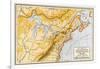 Map Showing British Colonies and Northern New France during the French and Indian War, c.1750-null-Framed Giclee Print